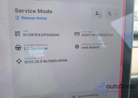 2018 Tesla Model 3 Long Range/Mid Range из США, поврежденный, VIN 5YJ3E1EA3JF005041